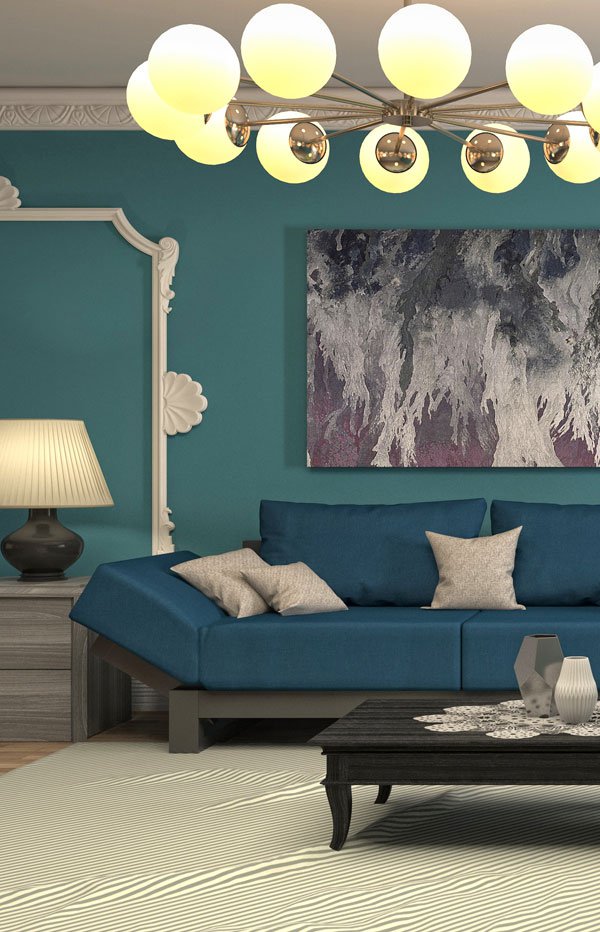 Appartement spa Amiens salon - Intérieur art déco