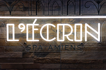 Logo lumineux l'Ecrin Spa Amiens - Balnéo